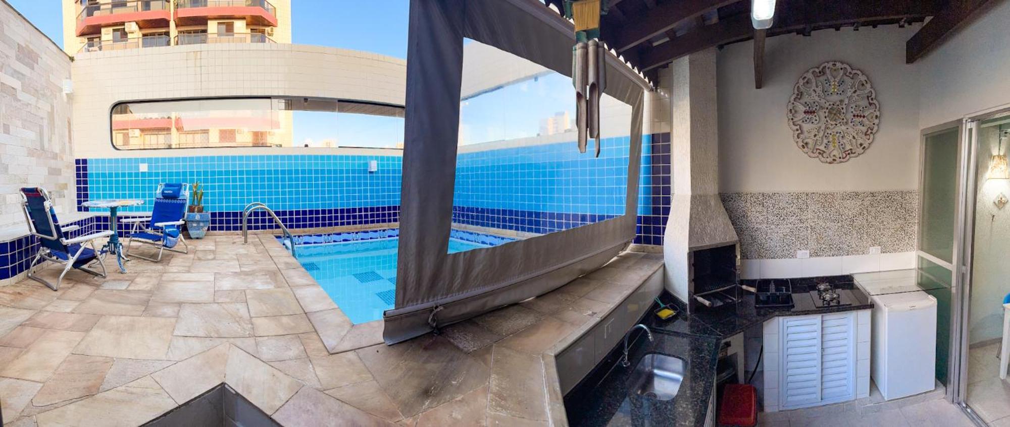 Cobertura 51 De 3 Quartos Com Piscina E Churrasqueira Privativa Guaruja Bagian luar foto